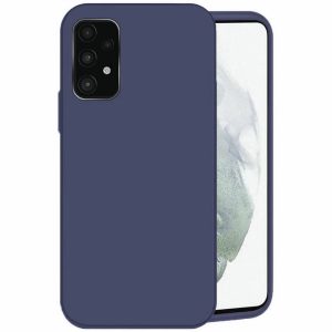 Silicone Case Samsung Galaxy A52 4G/A52 5G/A52s 5G hátlap, tok, sötétkék