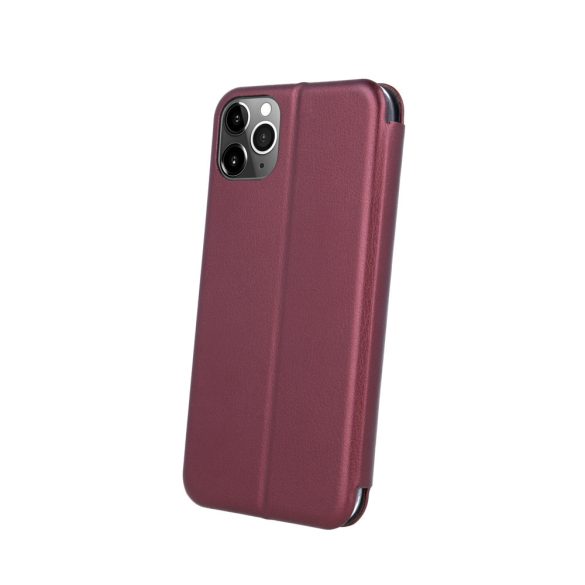 Smart Diva Xiaomi Redmi 9T/9 Power/Note 9 4G/Poco M3 oldalra nyíló tok, bordó