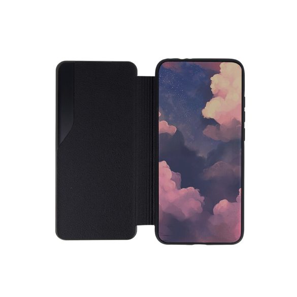 Eco Leather View Case 2 Xiaomi Redmi 9C oldalra nyíló tok, fekete