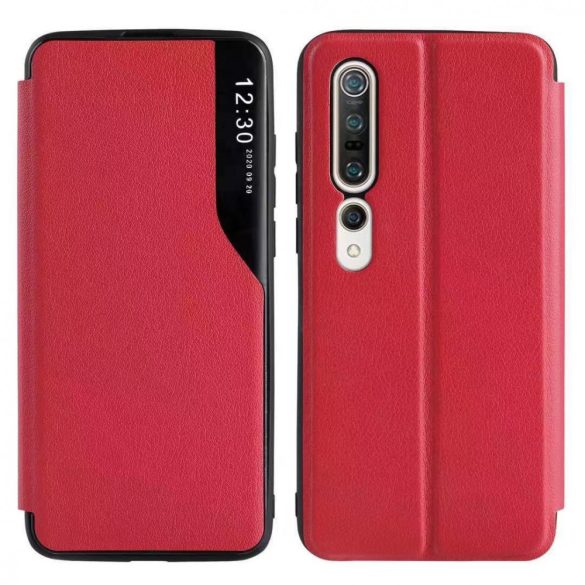 Eco Leather View Case 2 Samsung Galaxy A72/A72 5G oldalra nyíló tok piros