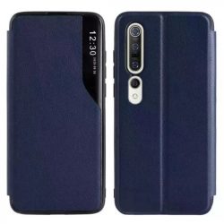   Eco Leather View Case 2 Xiaomi Redmi 9C oldalra nyíló tok, sötétkék