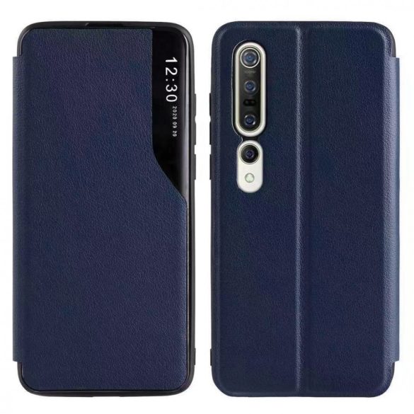 Eco Leather View Case 2 Samsung Galaxy A72/A72 5G oldalra nyíló tok sötétkék