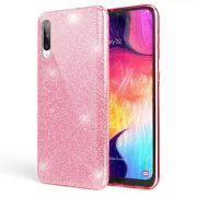   Glitter 3in1 Case Xiaomi Redmi Note 10/Note 10S hátlap, tok, rózsaszín