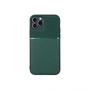   Elegance Case Samsung Galaxy A12/M12 hátlap, tok, sötétzöld
