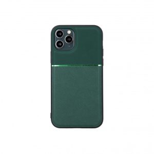 Elegance Case Samsung Galaxy A12/M12 hátlap, tok, sötétzöld