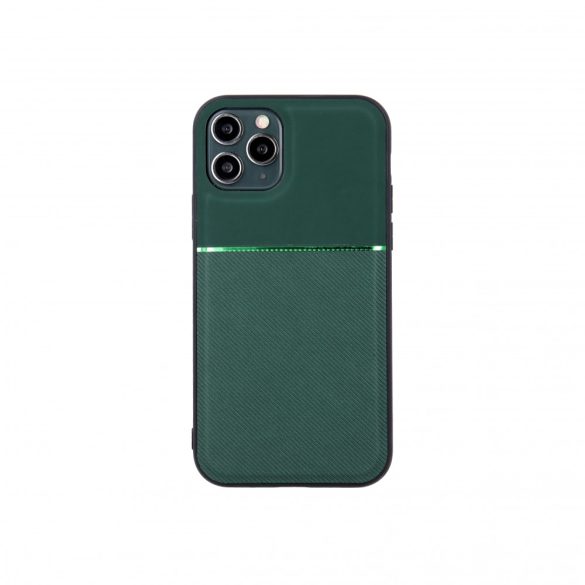 Elegance Case Samsung Galaxy A12/M12 hátlap, tok, sötétzöld