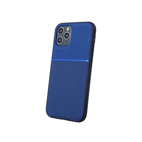 Elegance Case Samsung Galaxy A12/M12 hátlap, tok, sötétkék