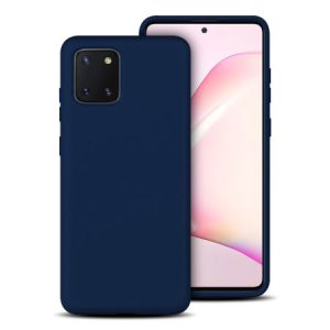 Silicone case Samsung Galaxy A22 4G hátlap, tok, sötétkék