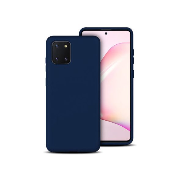 Silicone case Samsung Galaxy A22 4G hátlap, tok, sötétkék