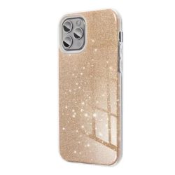 Glitter 3in1 Case iPhone 13 hátlap, tok, arany