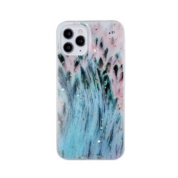   Gold Glam Peacock Case Samsung Galaxy A12/M12 hátlap, tok, mintás, színes