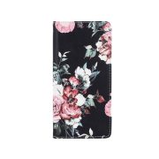   Smart Trendy Rose Flower iPhone 13 Pro oldalra nyíló tok, mintás, színes