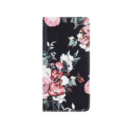   Smart Trendy Rose Flower iPhone 13 Pro oldalra nyíló tok, mintás, színes