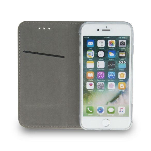 Smart Magnetic iPhone 13 Pro oldalra nyíló tok, sötétkék