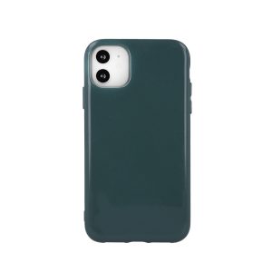 Jelly case Samsung Galaxy A22 5G hátlap, tok, sötétzöld