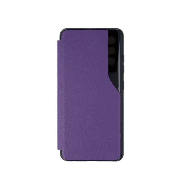 Eco Leather View Case 2 Xiaomi Redmi 9T/9 Power/Poco M3 oldalra nyíló tok, lila