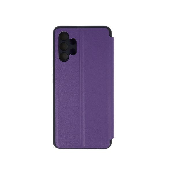 Eco Leather View Case 2 Xiaomi Redmi 9T/9 Power/Poco M3 oldalra nyíló tok, lila