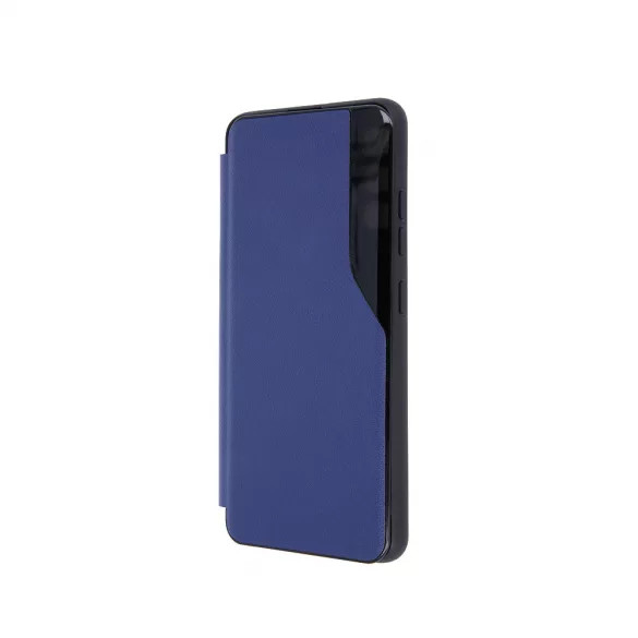 Eco Leather View Case 2 Xiaomi Redmi 9T/9 Power/Poco M3 oldalra nyíló tok, sötétkék