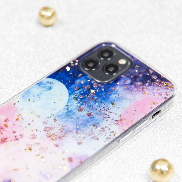 Gold Glam Case Galactic Samsung Galaxy  A50/A30/A50s/A30s hátlap, tok, színes