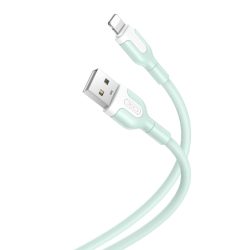 XO NB212 USB/Lightning kábel, 2.1A, 1m, zöld