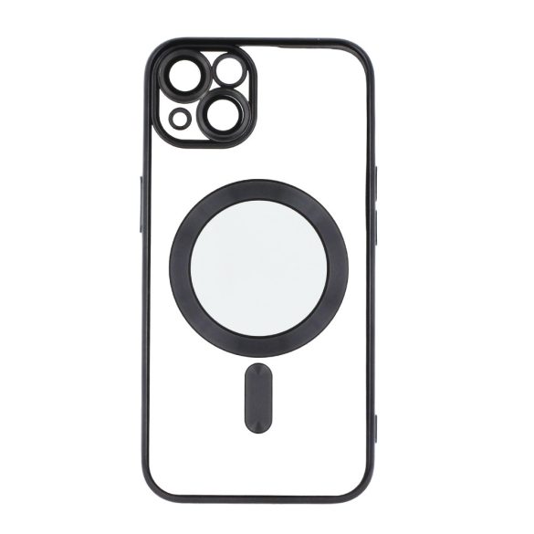 Color Chrome Mag case iPhone 12 magsafe kompatibilis kameravédős hátlap, tok, fekete