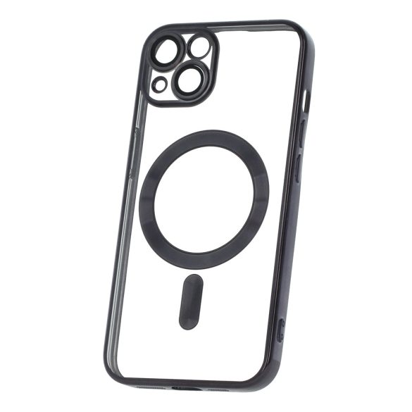 Color Chrome Mag case iPhone 12 magsafe kompatibilis kameravédős hátlap, tok, fekete