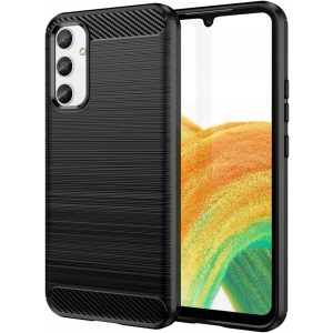 Simple Black Case Samsung Galaxy A34 5G hátlap, tok, fekete