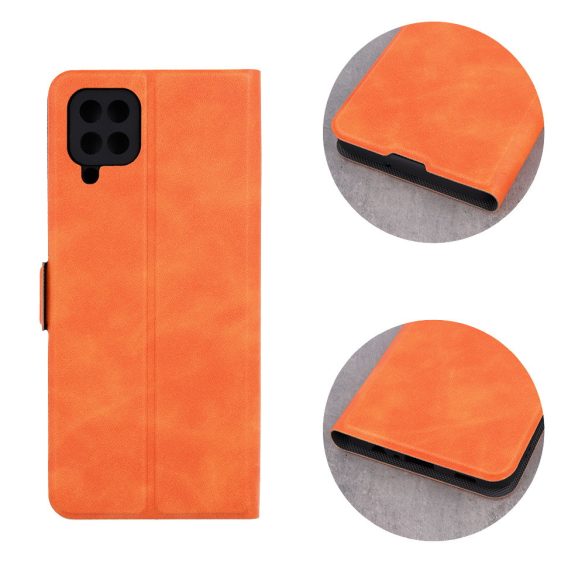 Smart Mono Xiaomi Redmi Note 12 Pro 5G oldalra nyíló tok, narancssárga