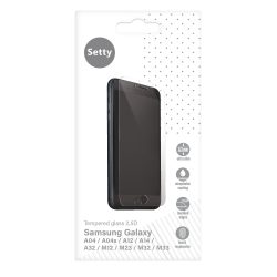   Setty Samsung Galaxy A04/A04s/A12/A14 4G/A14 5G/A32 4G kijelzővédő edzett üvegfólia (tempered glass) 9H keménységű (nem teljes kijelzős 2.5D sík üvegfólia), átlátszó