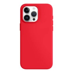 Silicone Case iPhone 15 Pro szilikon hátlap, tok, piros