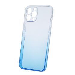   Gradient Case iPhone 15 szilikon hátlap, tok, kék-átlátszó