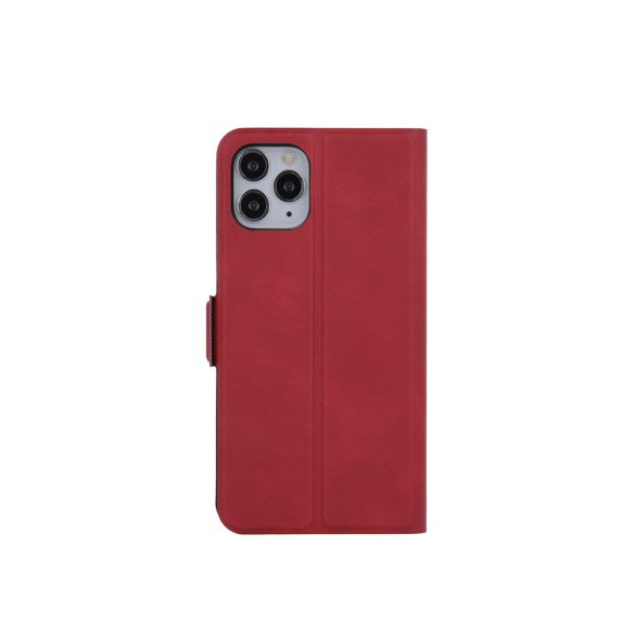 Smart Mono iPhone 15 Pro oldalra nyíló tok, piros