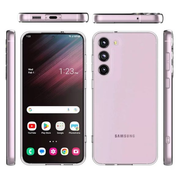 Samsung Galaxy S23 FE Slim case 1mm szilikon hátlap, tok, átlátszó