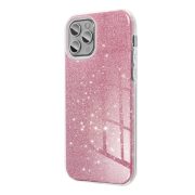 Glitter 3in1 Case iPhone 15 Pro hátlap, tok, rózsaszín