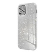 Glitter 3in1 Case iPhone 15 hátlap, tok, ezüst
