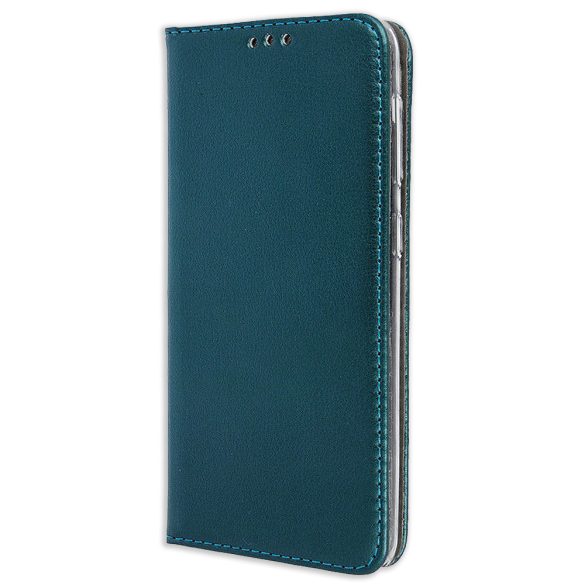 Smart Magnetic Samsung Galaxy S24 Ultra oldalra nyíló tok, sötétzöld