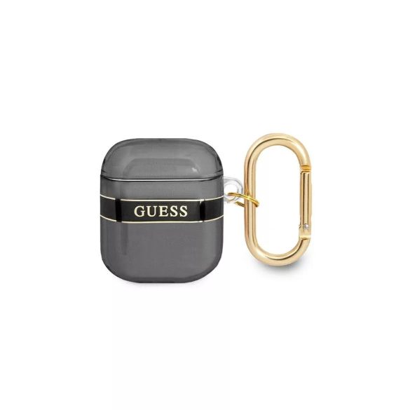 Guess Apple Airpods 1/2 Printed Stripe Collection (GUA2HHTSK) tok, fekete