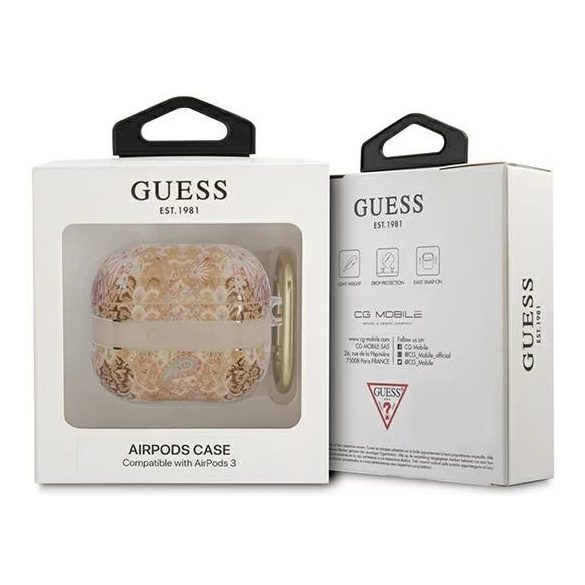 Guess Apple Airpods 3 Paisley Strap Collection (GUA3HHFLD) tok, arany