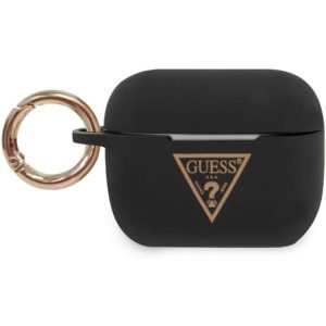 Guess Airpods Pro Silicone Triangle Logo (GUACAPLSTLBK) tok, fekete