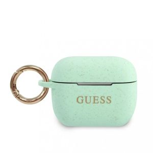 Guess Apple Airpods Pro szilikon (GUACAPSILGLGN) tok, menta zöld