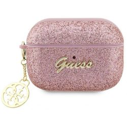   Guess Airpods Pro 2 Glitter Flake 4G Charm (GUAP2GLGSHP) tok, rózsaszín