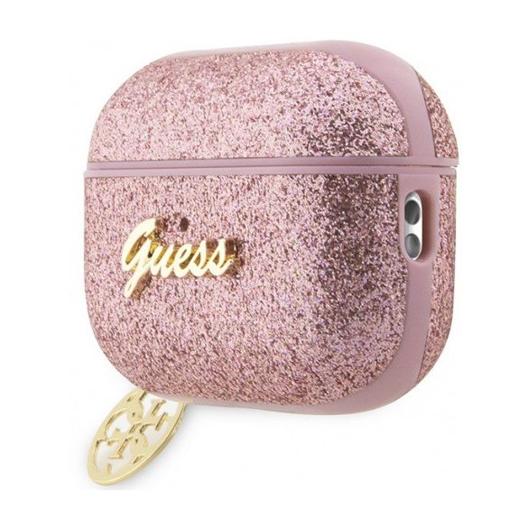 Guess Airpods Pro 2 Glitter Flake 4G Charm (GUAP2GLGSHP) tok, rózsaszín