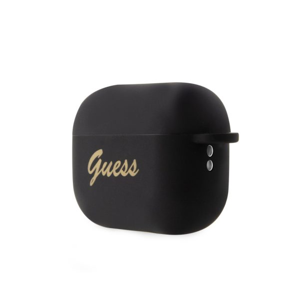 Guess Airpods Pro 2 Silicone Charm Heart (GUAP2LSCHSK) tok, fekete