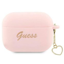   Guess Airpods Pro 2 Silicone Charm Heart (GUAP2LSCHSP) tok, rózsaszín