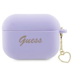 Guess Airpods Pro 2 Silicone Charm Heart tok, lila
