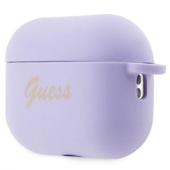 Guess Airpods Pro 2 Silicone Charm Heart (GUAP2LSCHSU) tok, lila