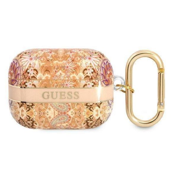 Guess Airpods Pro Paisley Strap Collection (GUAPHHFLD) hátlap, tok, arany