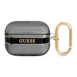   Guess Apple Airpods Pro Printed Stripe Collection (GUAPHHTSK) tok, fekete