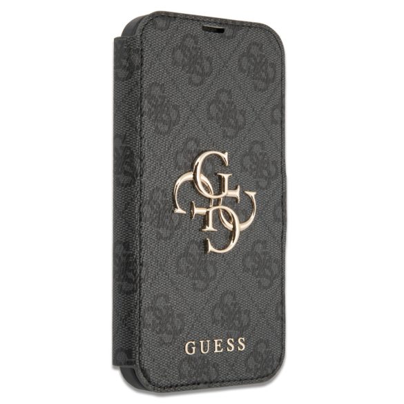 Guess iPhone 13 Pro 4G Big Metal Logo (GUBKP13L4GMGGR) hátlap, tok, sötétszürke