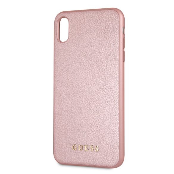 Guess iPhone Xs Max Iridescent Hard hátlap, tok, rozé arany